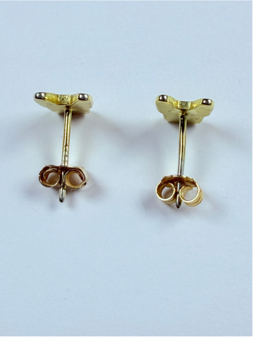French Bulldog Enamel & Gold Vermeil 925 Sterling Silver Stud Earrings - Picture 4 of 8